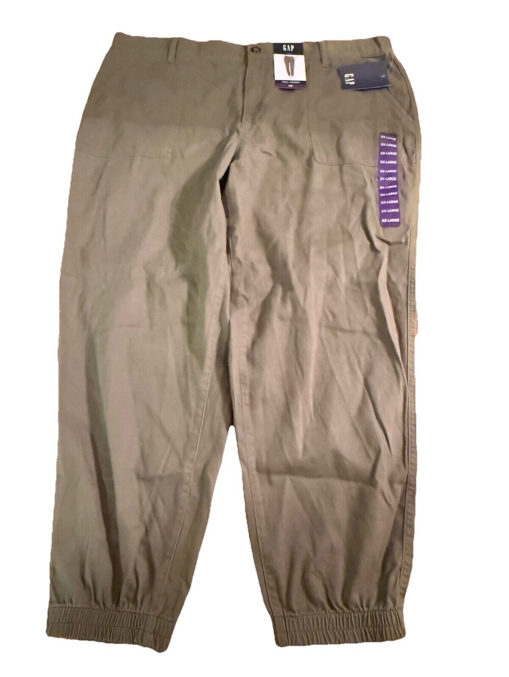 Gap Ladies Twill Jogger Size XXL Green New With Tags Retail $69.95